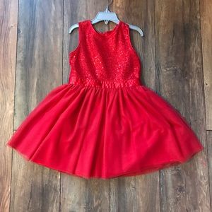 Girls Red Dress
